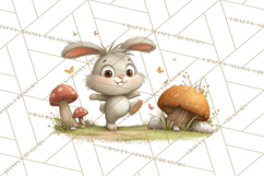 Woodland Animals Clipart, Cute Forest Animals, Foxes Png Product Image 5