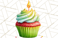 Safari Birthday Clipart PNG, Watercolor Safari Animals Product Image 5