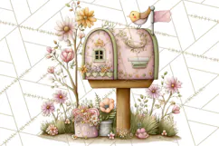 Easter Safari Animal Clipart, Cute Safari Mail PNG Product Image 3