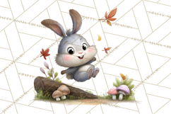 Woodland Animals Clipart, Cute Forest Animals, Foxes Png Product Image 3