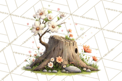 Woodland Animals Clipart, Cute Forest Animals, Foxes Png Product Image 4