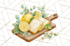 Farmhouse Lemon Kitchen Clipart, Lemon Kitchen Appliances Product Image 3