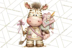 Easter Safari Animal Clipart, Cute Safari Mail PNG Product Image 3