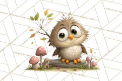 Woodland Animals Clipart, Cute Forest Animals, Foxes Png Product Image 2