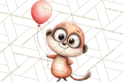 Safari Birthday Clipart PNG, Watercolor Safari Animals Product Image 3