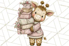 Easter Safari Animal Clipart, Cute Safari Mail PNG Product Image 5