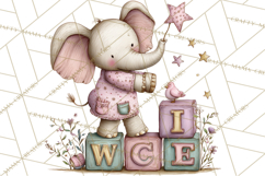 Easter Safari Animal Clipart, Cute Safari Mail PNG Product Image 3