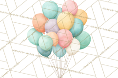 Safari Birthday Clipart PNG, Watercolor Safari Animals Product Image 5