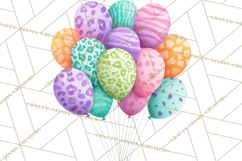 Safari Birthday Clipart PNG, Watercolor Safari Animals Product Image 2