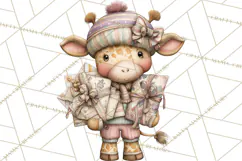 Easter Safari Animal Clipart, Cute Safari Mail PNG Product Image 2