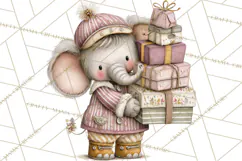 Easter Safari Animal Clipart, Cute Safari Mail PNG Product Image 3