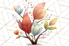 Woodland Animals Clipart, Cute Forest Animals, Foxes Png Product Image 5