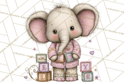 Easter Safari Animal Clipart, Cute Safari Mail PNG Product Image 5