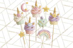 Unicorn Birthday Party Clipart, Magical Celebration Png Product Image 2