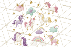 Unicorn Birthday Party Clipart, Magical Celebration Png Product Image 3