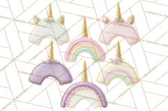 Unicorn Birthday Party Clipart, Magical Celebration Png Product Image 5
