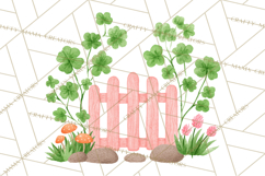 Cottagecore St Patrick’s Day Clipart, Mini Irish Cottage Png Product Image 2