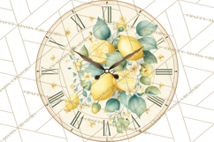 Farmhouse Lemon Kitchen Clipart, Lemon Kitchen Appliances Product Image 2