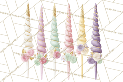 Unicorn Birthday Party Clipart, Magical Celebration Png Product Image 4