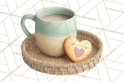 Boho Valentine Cactus Clipart PNG, Desert Romance Clip Art Product Image 3