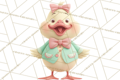 Whimsical Easter Characters Clipart PNG, Cute Mint Png Product Image 3