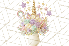 Unicorn Birthday Party Clipart, Magical Celebration Png Product Image 4