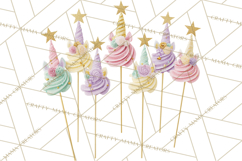 Unicorn Birthday Party Clipart, Magical Celebration Png Product Image 5