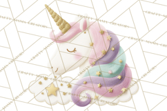 Unicorn Birthday Party Clipart, Magical Celebration Png Product Image 2