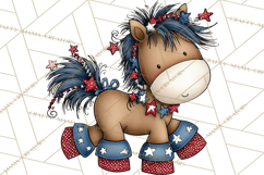 Patriotic Animals Clipart, Whimsical Red White Blue American Product Image 4