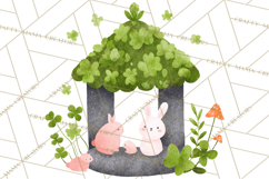 Cottagecore St Patrick’s Day Clipart, Mini Irish Cottage Png Product Image 4