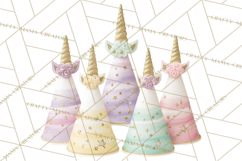 Unicorn Birthday Party Clipart, Magical Celebration Png Product Image 3
