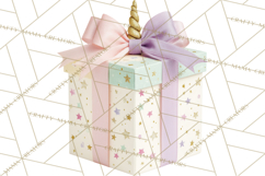 Unicorn Birthday Party Clipart, Magical Celebration Png Product Image 5