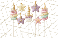 Unicorn Birthday Party Clipart, Magical Celebration Png Product Image 3