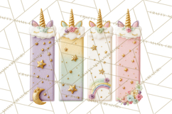 Unicorn Birthday Party Clipart, Magical Celebration Png Product Image 4