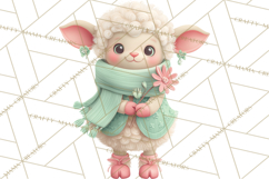 Whimsical Easter Characters Clipart PNG, Cute Mint Png Product Image 5