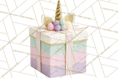 Unicorn Birthday Party Clipart, Magical Celebration Png Product Image 3