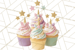 Unicorn Birthday Party Clipart, Magical Celebration Png Product Image 2