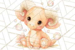 Cute Baby Dinosaurs Clipart PNG, Watercolor Dinosaur Product Image 2