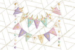 Unicorn Birthday Party Clipart, Magical Celebration Png Product Image 3