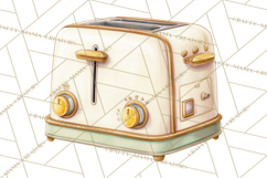 Farmhouse Lemon Kitchen Clipart, Lemon Kitchen Appliances Product Image 3