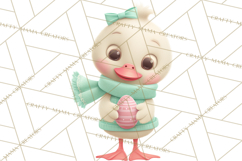 Whimsical Easter Characters Clipart PNG, Cute Mint Png Product Image 3