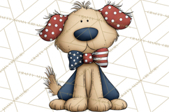 Patriotic Animals Clipart, Whimsical Red White Blue American Product Image 3