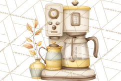 Farmhouse Lemon Kitchen Clipart, Lemon Kitchen Appliances Product Image 4