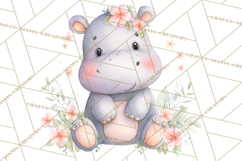 Safari Baby Animals Clipart PNG, Cute Pastel Watercolor Png Product Image 5
