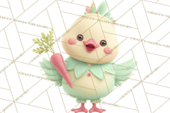 Whimsical Easter Characters Clipart PNG, Cute Mint Png Product Image 4