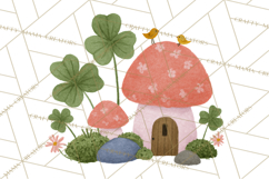 Cottagecore St Patrick’s Day Clipart, Mini Irish Cottage Png Product Image 5