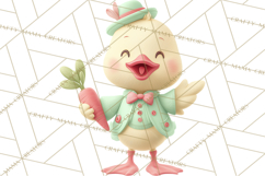 Whimsical Easter Characters Clipart PNG, Cute Mint Png Product Image 5