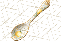 Farmhouse Lemon Kitchen Clipart, Lemon Kitchen Appliances Product Image 2