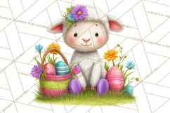Easter Animals Clipart PNG, Cute Easter Animal Clip Art Product Image 2