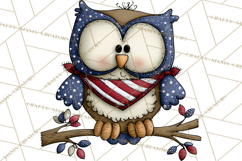Patriotic Animals Clipart, Whimsical Red White Blue American Product Image 2
